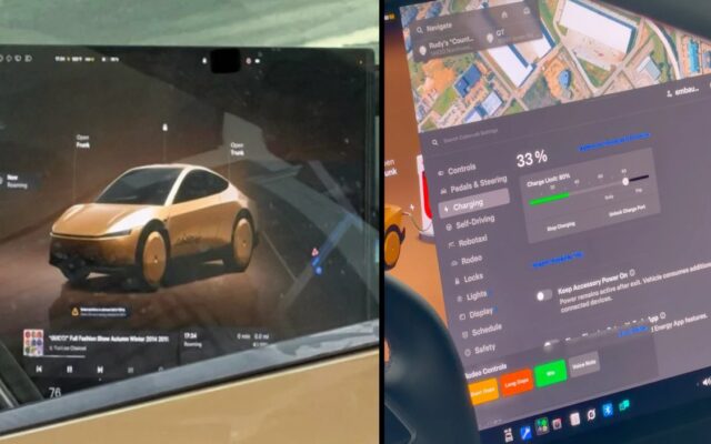 Tesla Cybercab UI: osztott képernyő és Roaming mód