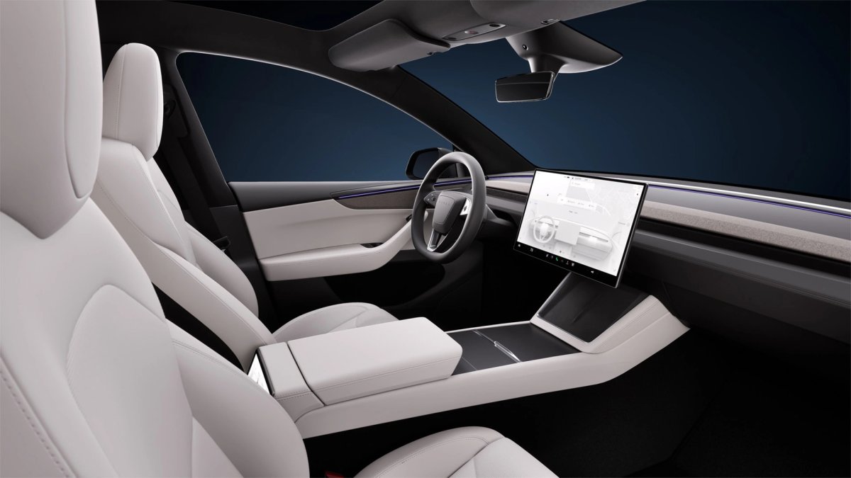 Tesla Model Y: Zen Grey belső Európában