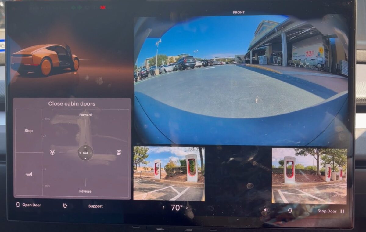 Tesla Cybercab: érintőképernyős joystick a kézi vezérléshez