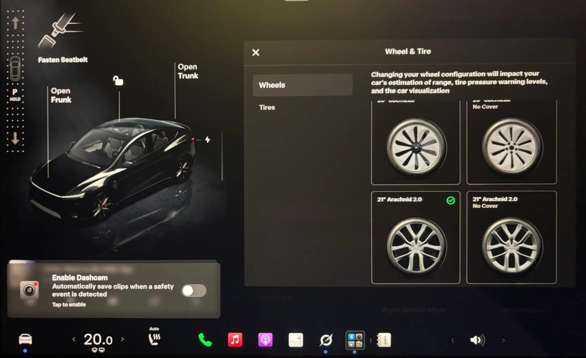 Tesla 2026.32 frissítés: vizuális kerékmenü és FSD 14