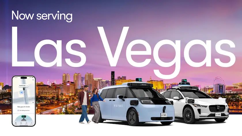 Waymo robotaxi Las Vegasban: itt a 6. generáció
