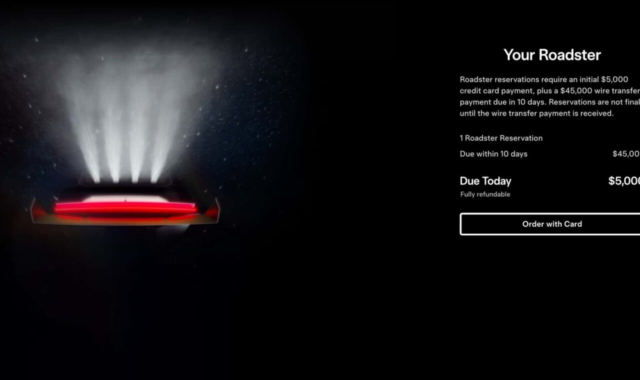 Tesla Roadster: 50 000 dolláros foglaló egy titkos autóra