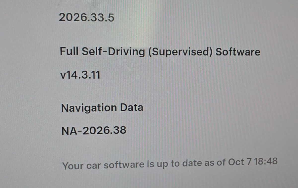 Tesla térképfrissítés: NA-2026.38 már tölt