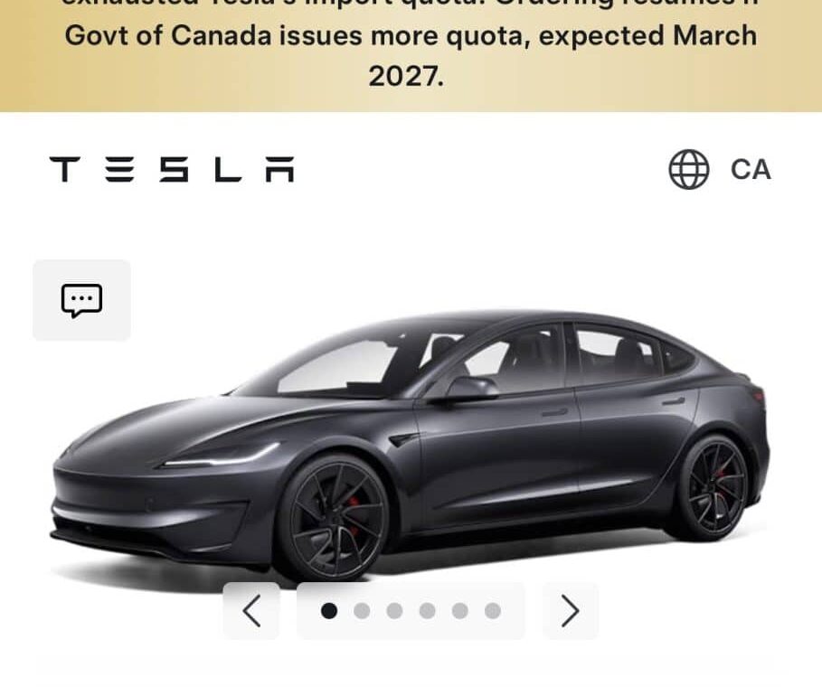 Tesla Model 3 Premium: leállt a rendelés Kanadában