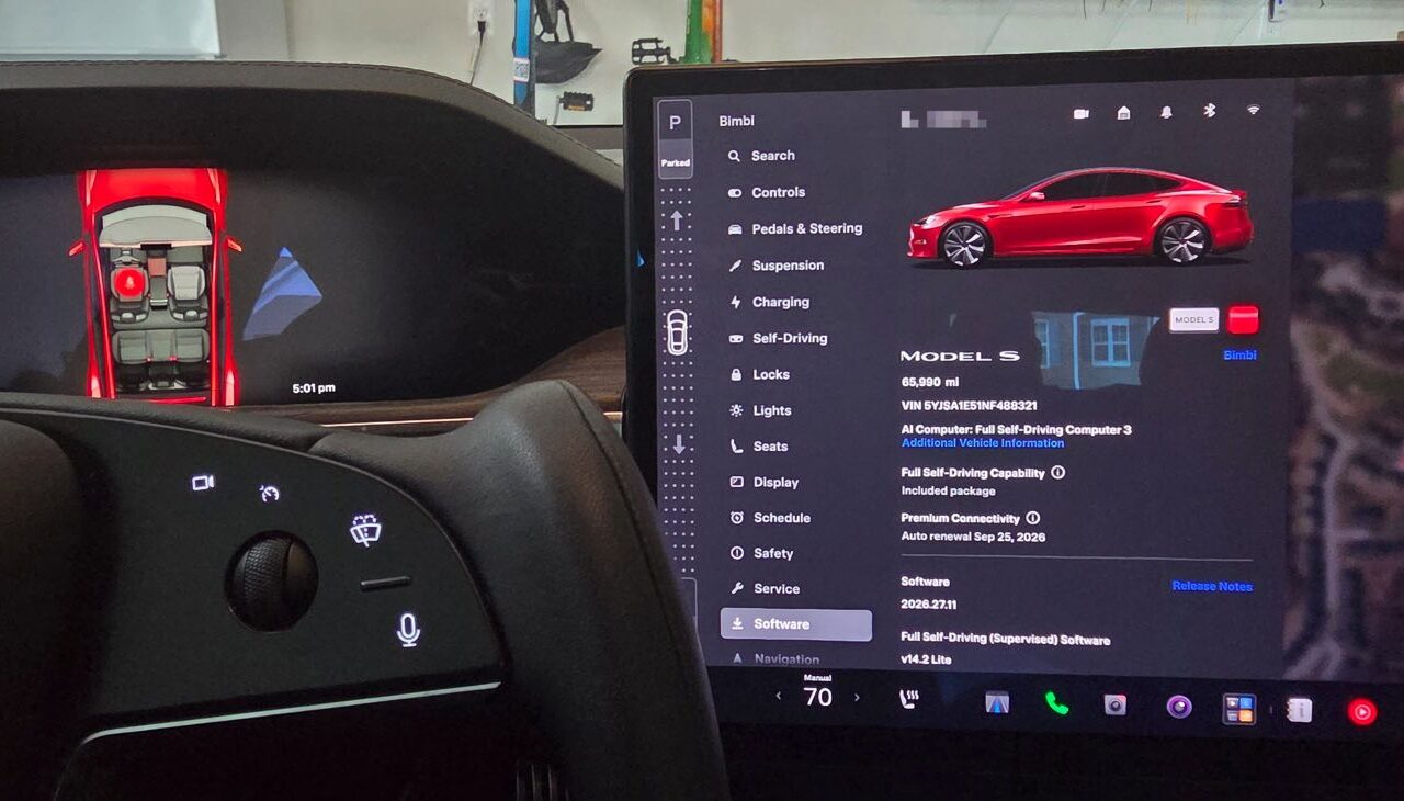 FSD v14 Lite: megjött az Intel-es Model S és X-re